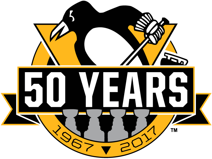 Pittsburgh Penguins 2017 Anniversary Logo fabric transfer